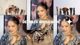 Makeup Brush Guide  makeup brushes  makeup what brush is used when self makeup brushes [upl. by Aciras]