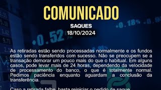 🚨COMUNICADO ESTAMOS TRABALHANDO INTENSAMENTE PARA RESOLVER ESSA SITUAÇÃO O MAIS RÁPIDO POSSÍVEL [upl. by Oinotnas951]