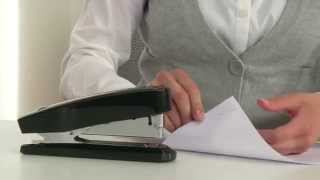 Automatic stapler Novus B 7A application [upl. by Atteval]