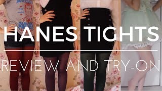 ♥ Hanes Tights Review amp TryOn ♥ [upl. by Ahsieyk]