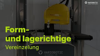 Vereinzelungslösung mit VarioShaker 270 und Industrieroboter FANUC SR3iA [upl. by Chuah]