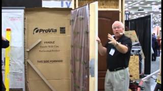 Exterior Door Installation ProVia at 2012 Remodeling Show [upl. by Olatha]