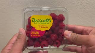 Driscolls Raspberries Framboises 6 Oz [upl. by Danais]