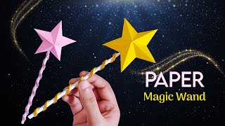 Paper Magic Wand Using 3D Paper Star [upl. by Middle]