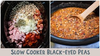 Slow Cooker Black Eyed Peas No soak method [upl. by Kcim]