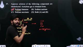 Aqueous solution of the following compounds are electrolysed Acetylene gas is obtained from [upl. by Roee280]