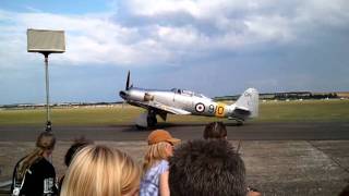 Fire engine go to crash of mustang at Duxford [upl. by Placido996]