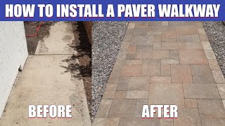 How to Install a Paver Walkway [upl. by Htiderem]