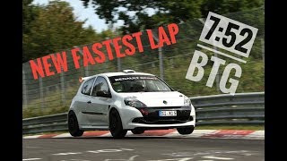 752 BTG Clio 200 RS under8  Nürburgring  Nordschleife 30092018 [upl. by Newberry]