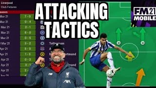 FM 21 Mobile best Attacking Tactics updated [upl. by Htebazila]