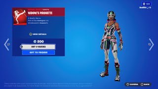 Widows Pirouette Emote Gameplay In Fortnite [upl. by Yromem]