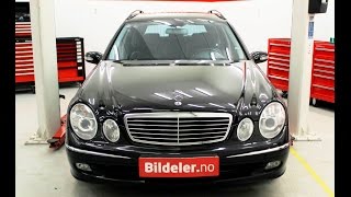 Mercedes Eklasse Hvordan bytte hovedlykter Xenon 2003 til 2009 mod W211 [upl. by Alema]