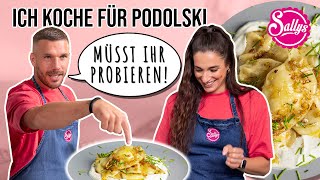 Pirogge mit Lukas Podolski  Sally kocht polnisch [upl. by Sarine]