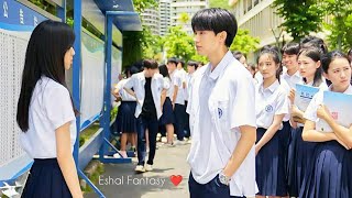 Arrogant Boy😈fall in love🥵with cute classmate❤️New Korean Mix Hindi songs❤️Chinese Mix Hindi songs❤️ [upl. by Gnoy]