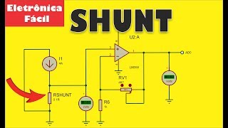 Resistor Shunt para Amperímetro O que é e Como utilizar Eletrônica Fácil [upl. by Akelahs]