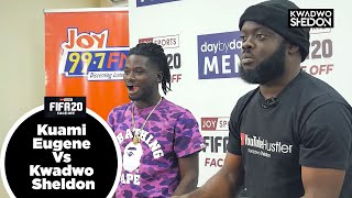 Kuami Eugene Vs Sheldon  Joy Sports FIFA Faceoff [upl. by Aifas810]