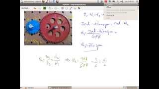 Mecanismos Calculos de engranajes Reductora [upl. by Doxia]