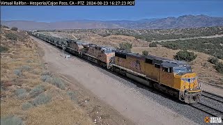 HesperiaCajon Pass California USA  Virtual Railfan LIVE [upl. by Leruj]