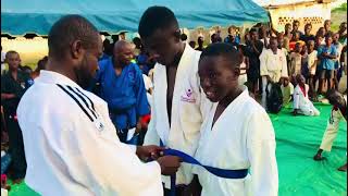 décoration de grade ceinture bleue jujitsu Congo [upl. by Inaffyt]