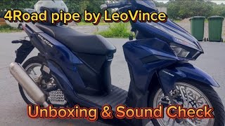 4Road Pipe by LeoVince  Click 125  Indo concept [upl. by Arrec]