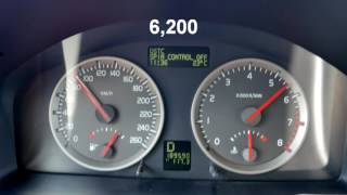 Volvo V50 T5 AWD acceleration 0100 kmh and 80120 kmh [upl. by Whitver673]