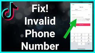 Fix TikTok Invalid Phone Number [upl. by Ahsimot301]