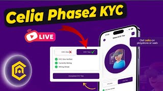 Celia mining kyc phase 2 Celia live kyc 2 done How to do kyc on celia Meher Point [upl. by Carolle972]