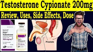 Testosterone Cypionate 200mgml  Review depo testosterone  Uses Benefits Dose Side Effects [upl. by Olpe]