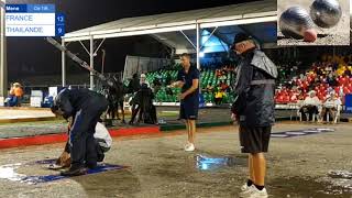 finale tir de précision championnat du monde 2023 petanque bénin France vs thaïlande [upl. by Assenay]