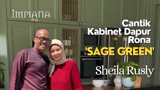 Cantik Kabinet Dapur Rona Sage Green Sheila Rusly [upl. by Rinee865]