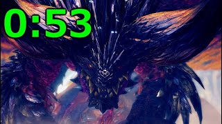 Tempered Ruiner Nergigante in 53 Seconds  MHW Iceborne [upl. by Morrill]