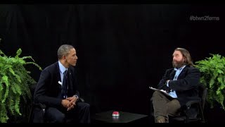 Zach Galifianakis Interviews Barack Obama  Snarky Interview [upl. by Juna]