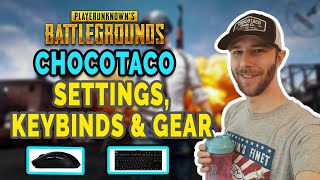 ChocoTaco PUBG Settings Keybinds Sensitivity Gear and Setup Aug 29 Update [upl. by Chon]