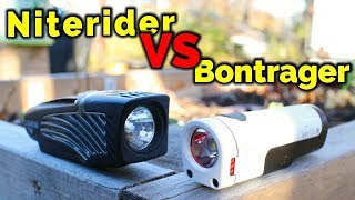 Comparison Niterider Lumina VS Bontrager Ion Front Bike Lights [upl. by Eessej]