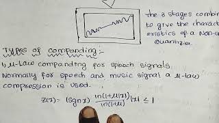 CompandingTypes of CompandingDigital communications [upl. by Forward]