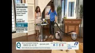 Polti Vaporetto Lecoaspira Steam Cleaner amp Vacuum Demonstration QVC UK [upl. by Anelagna]