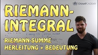 Riemann Integral Riemann Summe  Herleitung  Bedeutung  Voraussetzung [upl. by Aicele]