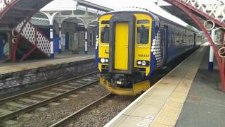 Trains at Hexham 170417 [upl. by Enajyram]