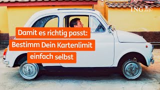 Kartenlimit ändern mit der ING App [upl. by Narmis]