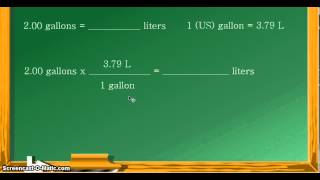 Unit Conversion Gallons to liters [upl. by Allare]