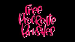 Descarga pinceles gratis para lettering en Procreate  FREE 🙌👀 [upl. by Corabel]