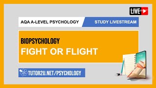 AQA ALevel Psychology  Study Livestream  Biopsychology  Fight or Flight [upl. by Dragoon]