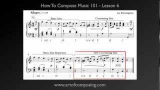 How to Compose Music  Lesson 7  Small Ternary Form [upl. by Ayanat]