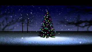 HD Christmas Tree snow falling loopmov [upl. by Hayouqes]