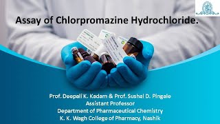 Assay of Chlorpromazine HCl [upl. by Ayekat]