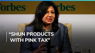 Kiran MazumdarShaw Takes A Stand Against Pink Tax Calls It SHAMEFUL [upl. by Havens]