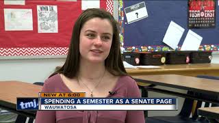 Wauwatosa East student interns as Senate Page in Washington [upl. by Coffee886]