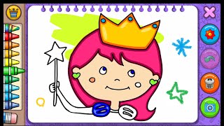 Princess Coloring Book amp Games The best Free educational App [upl. by Jecho135]