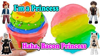 Relaxing Slime Storytime Roblox  Im a princess being a Bacon just to find my true friend [upl. by Dwinnell]