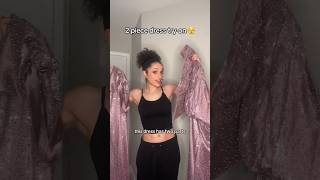 i tried on a TWO PIECE prom dress 🫣 fashion [upl. by Asyal]